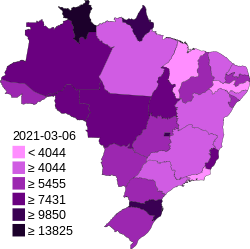 Mapa de casos de COVID-19 por 100 mil habitantes no Brasil.svg