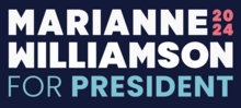 Thumbnail for Marianne Williamson 2024 presidential campaign