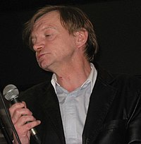 Frontman Mark E. Smith remained the sole constant member of the Fall throughout the band's tenure. Mark E. Smith 2008.jpg