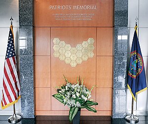 A dated photo of the DIA Memorial Wall, not reflecting additions since 2004 Memorial Wall at the Defense Intelligence Agency (DIA).jpg