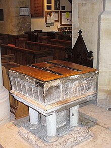 Sussex Marble has been used for building over hundreds of years Mickleham Font - geograph.org.uk - 1393677.jpg