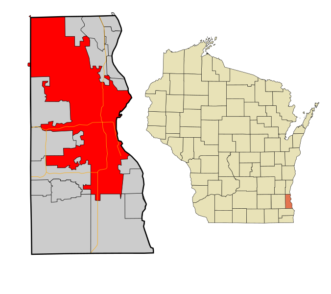 File:Milwaukee County Wisconsin incorporated and unincorporated areas Milwaukee highlighted.svg