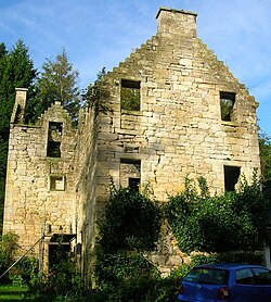 Monkcastle, Dalry - průčelí. JPG