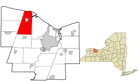 Monroe County New York incorporated and unincorporated areas Parma highlighted.svg