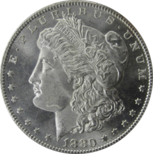 Morgan dollar Morgan Dollar 1880S Obverse.png