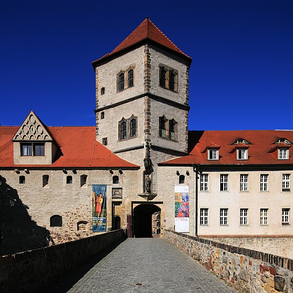 Image: Moritzburg, Burgtor als Hauptzugang