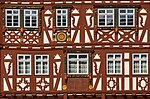 Thumbnail for File:Mosbach - Altstadt - Marktplatz - Palmsches Haus - Südostfassade - Mittelteil.jpg