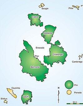 Kaart van Sint-Pieter-en-Sint-Paulusrotsen