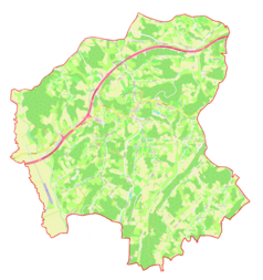 Mapa konturowa gminy Cerkvenjak, u góry znajduje się punkt z opisem „Cenkova”