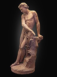 查理•龐辛•安達拉希：「岩石上的裸體男人」（1861年）