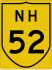 National Highway 52 marker