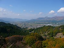 La vallée de Nangō depuis le col de Takamori.
