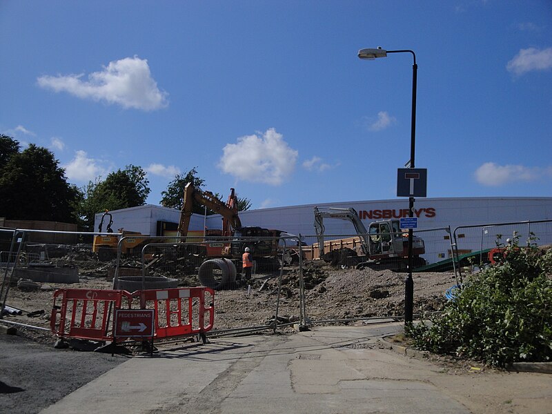 File:Newport Sainsbury's development works in June 2011.JPG