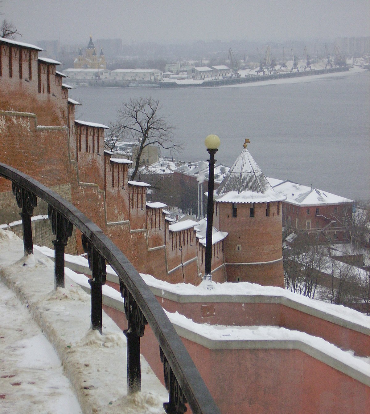 Зима Нижний Новгород Нижегородский Кремль
