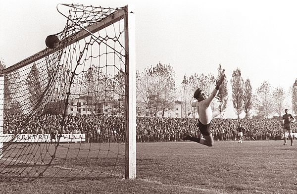 A goal being scored (1961)