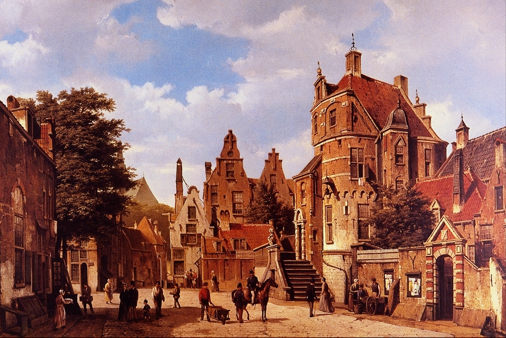 File:Old Amsterdam - Barend Cornelis Koekkoek.png - Wikimedia Commons