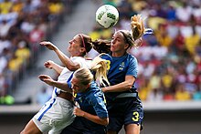 Olympic Games 2016 match between the women's teams of the United States - Sweden. 14.jpg