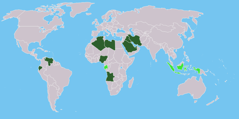 صورة:Opec Organization of the Petroleum Exporting Countries countries.PNG