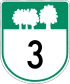 Route 3 Schild