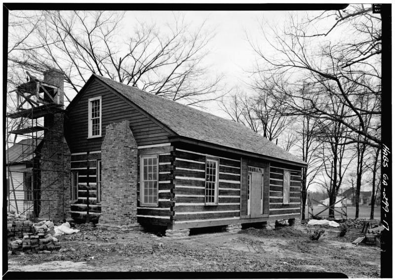 File:PERSPECTIVE VIEW OF NORTH (FRONT) AND EAST SIDE - Kolb House, Powder Springs Road, Kennesaw, Cobb County, GA HABS GA,34-KENN,1A-17.tif