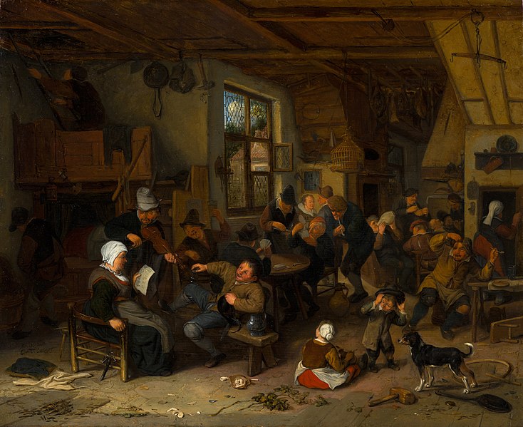 File:Peasant Inn by Cornelis Dusart Mauritshuis 440.jpg