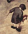 Detail from Children's Games by Pieter Bruegel the Elder, 1560