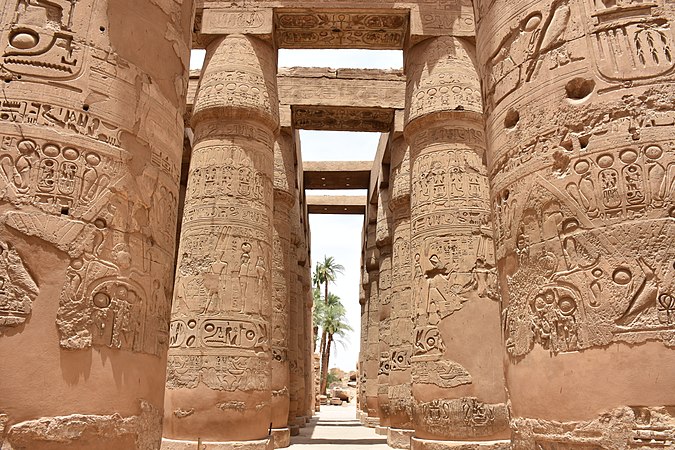 Hypostyle Hall of the Karnak Temple Complex, Luxor, Egypt, c.1294–1213 BC[18]