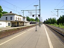 Die Gleisanlagen des Bahnhofs (Zustand 2008)