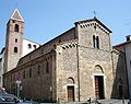 Igreja de San Sisto em Pisa, fachada e lado esquerdo