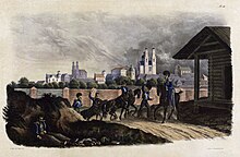 French troops leaving Polotsk (Faber du Faur, 25.07.1812) Polacak. Polatsak (C. Faber du Faur, 25.07.1812) (2).jpg
