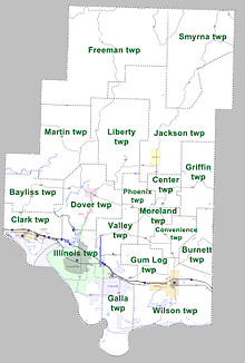 Townships in Pope County, Arkansas as of 2010 Pope County Arkansas 2010 Township Map large.jpg