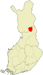 Location of Posio in Finland