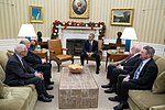 Thumbnail for File:President Barack Obama greets the 2016 American Nobel Prize winners in the Oval Office.jpg