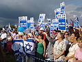 Manifestace za podporu vojenských operací Izraele v Londýně
