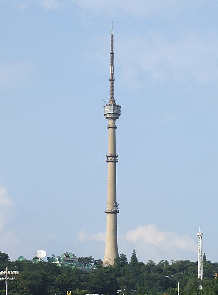 Pyongyang TV Tower designed after Ostankino Tower in Moscow.
