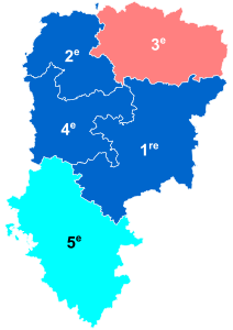 Nuance politique des députés élus dans chaque circonscription au 2e tour dans l'Aisne.