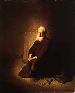 Sankt Peter i fengsel av Rembrandt, 1631