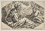 Thumbnail for File:Repose in Egypt, Mary holding and looking at the infant Christ while St. Joseph sleeps MET DP815103.jpg