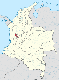 Položaj kolumbijskog departmana Risaralda
