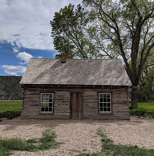The log cabin in Circleville, Utah, where Robert LeRoy Parker grew up