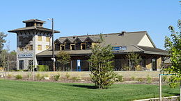 Rocklin, California - Amtrak station and Chamber of Commerce building.jpg