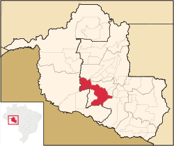 Localização de São Miguel do Guaporé em Rondônia