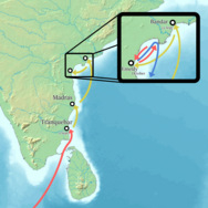 Routes during the conflict between Pessart and Leyel (September to October 1643).png