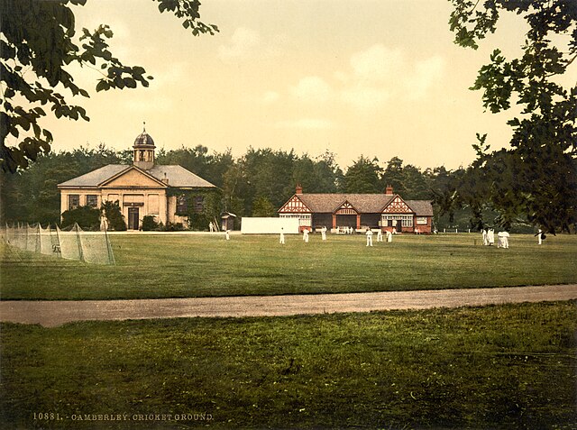 The RMC cricket field, c. 1895