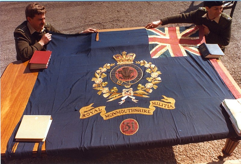 File:Royal Monmouthshire Royal Engineers colours.jpg