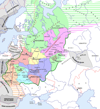 <span class="mw-page-title-main">Principality of Kiev</span> Medieval East Slavic state