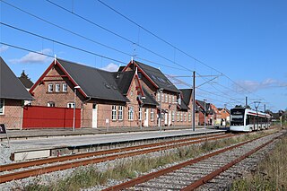 <span class="mw-page-title-main">Ryomgård railway station</span> Railway station in East Jutland, Denmark