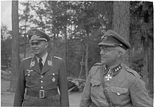Oberstleutnant Fritz Siebel und Oberst Eino Järvinen von der finnischen Armee 1942.