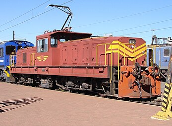 Spoornet no. E8062 op Beaconsfield, Kimberley, Noord-Kaap 17 September 2009