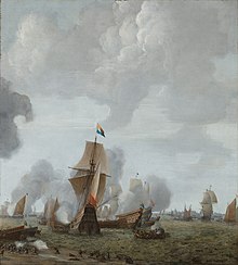 The battle of the Slaak SB 6190.2-De slag op het Slaak, 1633, zijluik.jpg